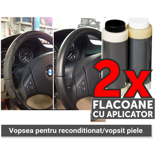 Vopsea Reconditionat Volane Din Piele Vopel Gri VPKM-01S